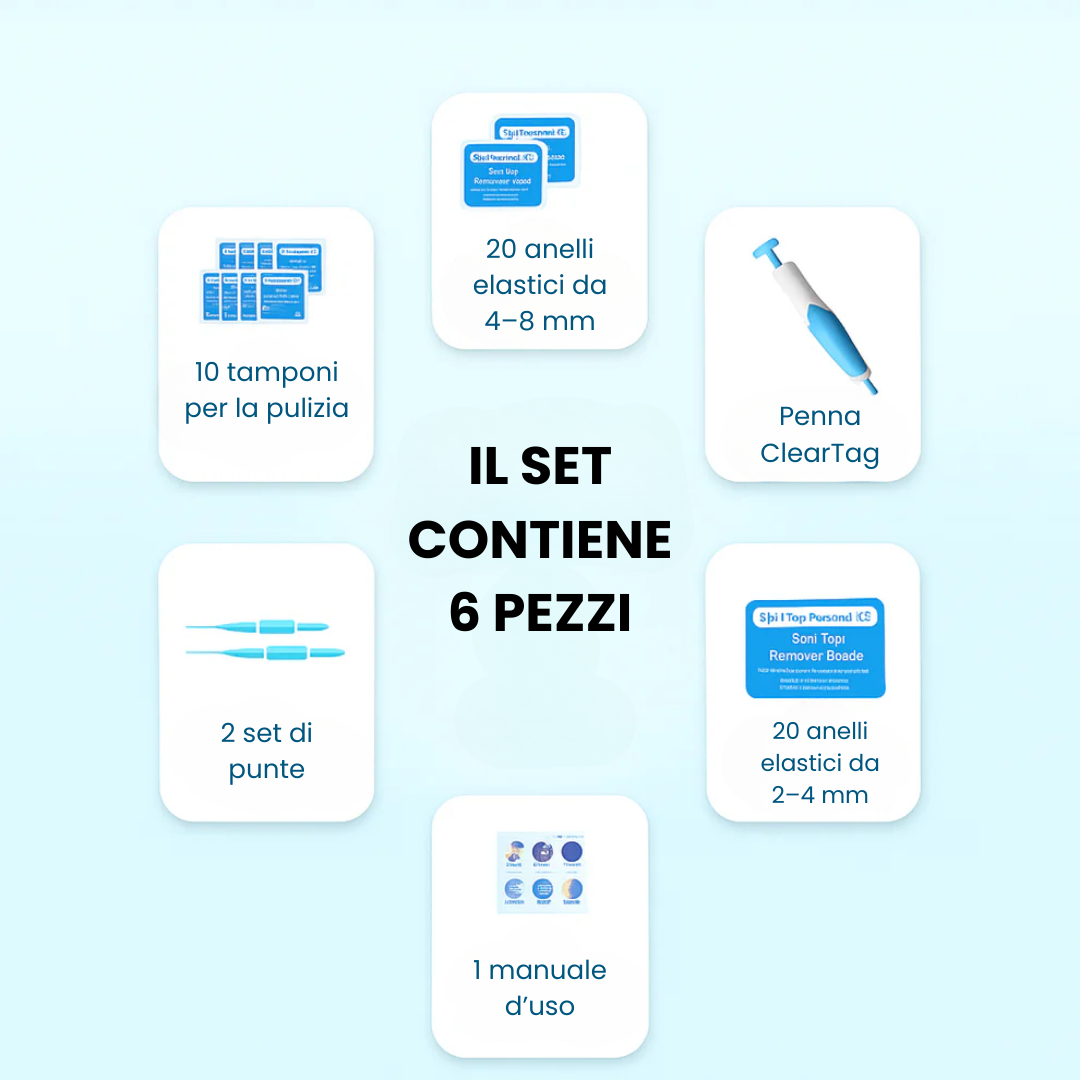 ClearTag™ - Kit per la rimozione delle escrescenze cutanee