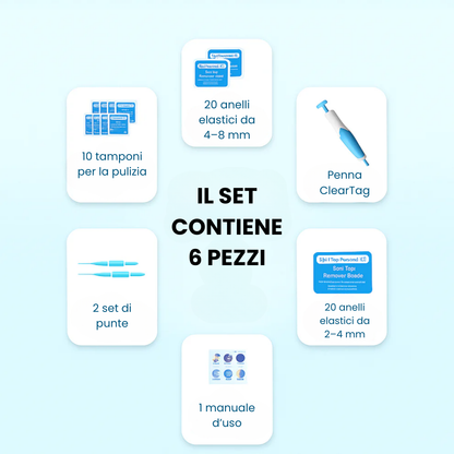 ClearTag™ - Kit per la rimozione delle escrescenze cutanee